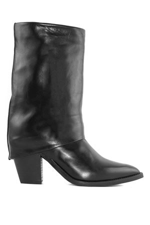 Black leather boot JULIE DEE | MS018NERO